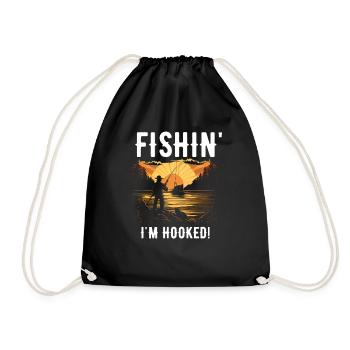 Pêcheur pêcheur pêcheur - Sac de sport léger - noir - Devant