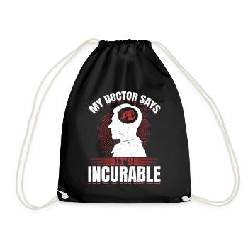 Mon médecin dit que c’est un coup de pouce de réglage incurable - Sac de sport léger - noir - Devant