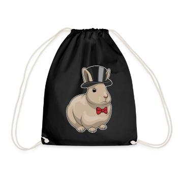 Lapin Groom Top Cylinder Mariage - Sac de sport léger - noir - Devant
