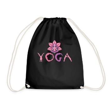 Yoga minimaliste simple - Sac de sport léger - noir - Devant