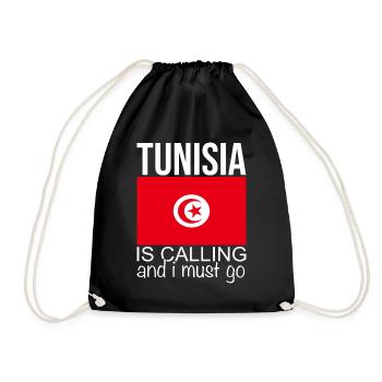 Tunisie - Sac de sport léger - noir - Devant