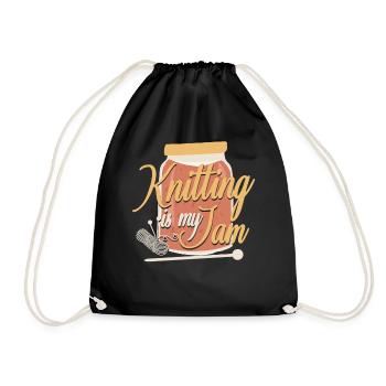 Tricoter Tricoter Tricoter est mon - Sac de sport léger - noir - Devant
