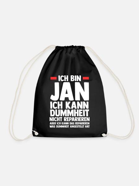 Jan - Turnbeutel - Schwarz