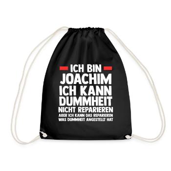 Joachim - Turnbeutel - Schwarz - Vorne