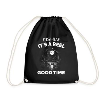 Fishin its a Reel Good Time - Pêche - Sac de sport léger - noir - Devant