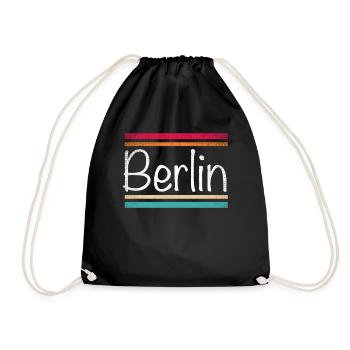 Berlin - Turnbeutel - Schwarz - Vorne