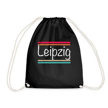 Leipzig - Drawstring Bag - black - Front