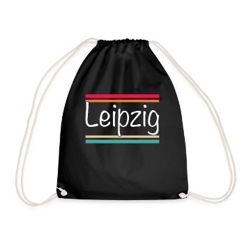 Leipzig - Drawstring Bag - black - Front