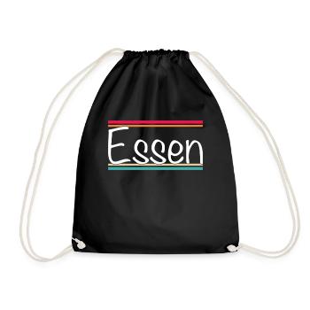 Eat - Drawstring Bag - black - Front