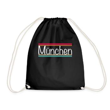 Munich - Drawstring Bag - black - Front