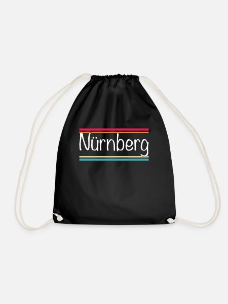 Nürnberg - Turnbeutel - Schwarz