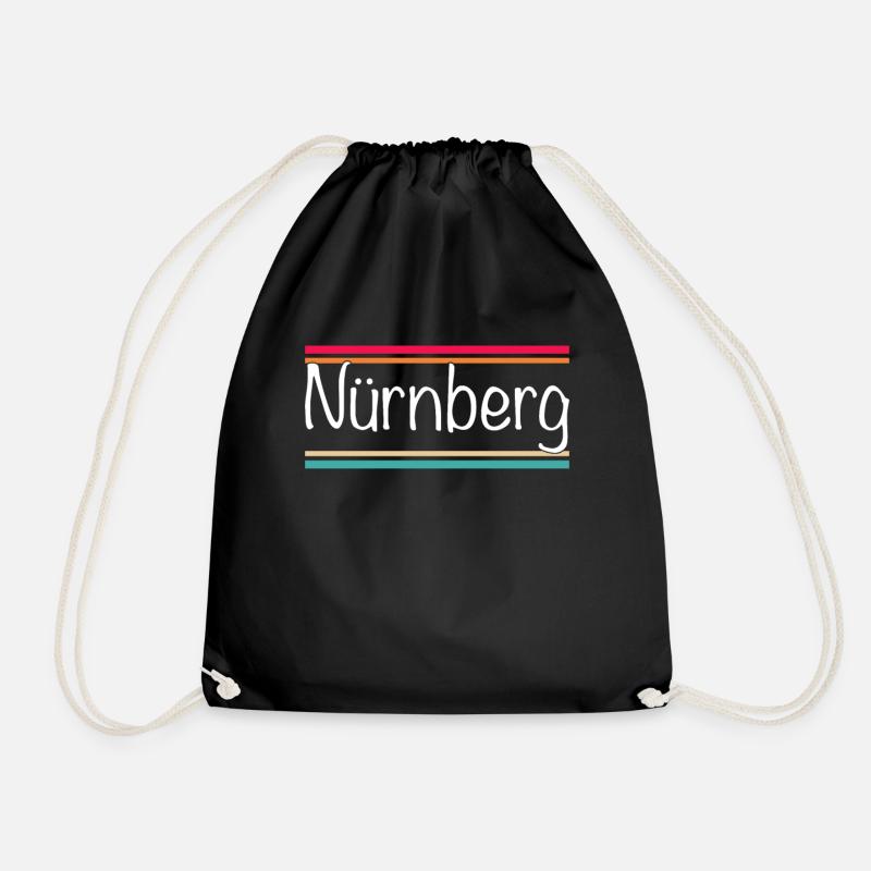 Nürnberg - Turnbeutel - Schwarz