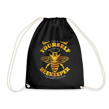 Soyez toujours vous-même - apiculteur - abeille - dicton - Sac de sport léger - noir - Devant