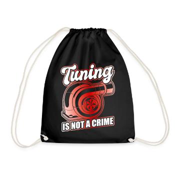 Tuner de voiture, Mécanicien automobile, Voiture de course, Tuning - Sac de sport léger - noir - Devant
