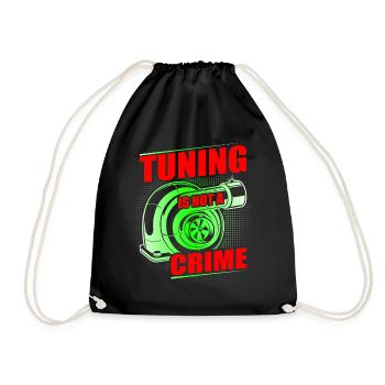 Tuner de voiture, Mécanicien automobile, Voiture de course, Tuning - Sac de sport léger - noir - Devant