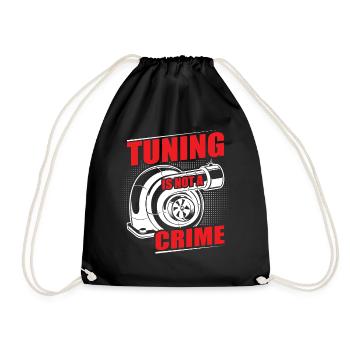Tuner de voiture, Mécanicien automobile, Voiture de course, Tuning - Sac de sport léger - noir - Devant