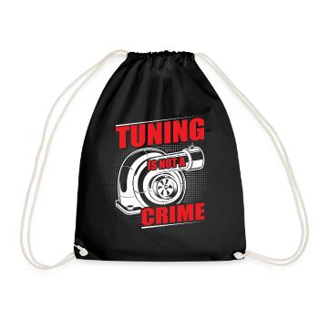 Tuner de voiture, Mécanicien automobile, Voiture de course, Tuning - Sac de sport léger - noir - Devant