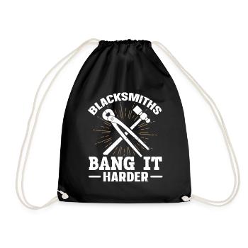 Blacksmiths Bang It forgeron drôle - Sac de sport léger - noir - Devant