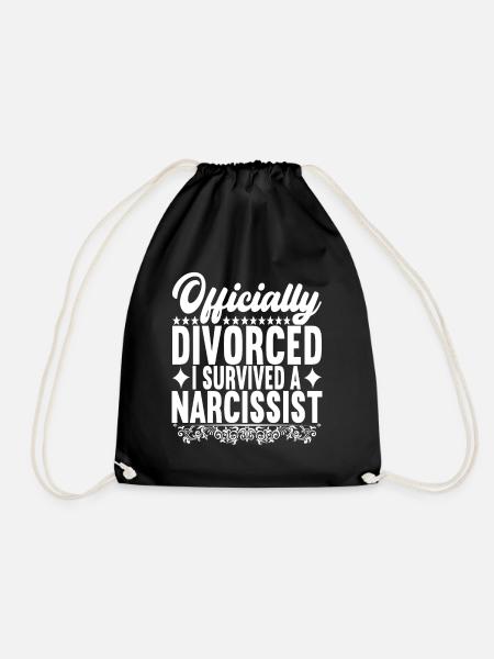 Divorce Divorced - Drawstring Bag - black