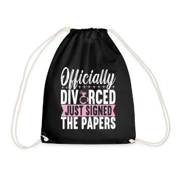 Divorce Divorced - Drawstring Bag - black - Front
