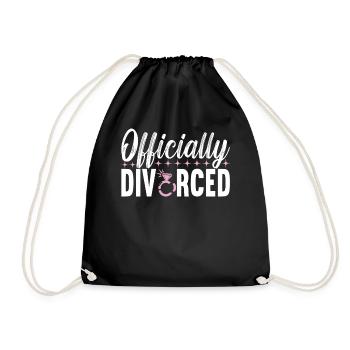 Divorce Divorced - Drawstring Bag - black - Front
