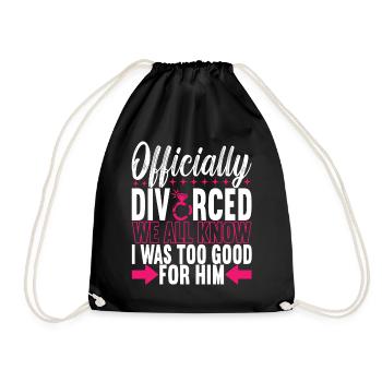 Divorce Divorced - Drawstring Bag - black - Front