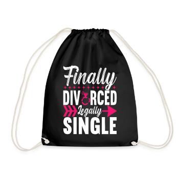 Divorce Divorced - Drawstring Bag - black - Front