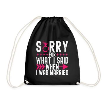 Divorce Divorced - Drawstring Bag - black - Front
