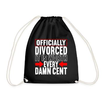 Divorce Divorced - Drawstring Bag - black - Front