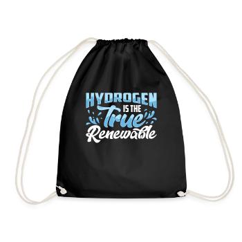 L’hydrogène est la véritable énergie renouvelable - Sac de sport léger - noir - Devant