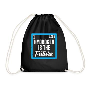 L’hydrogène est le futur élément hydrogène - Sac de sport léger - noir - Devant