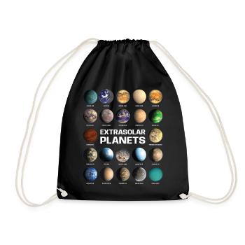 Drôles de planètes extrasolaires pour les amateurs d’astronomie - Sac de sport léger - noir - Devant