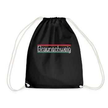 Braunschweig - Turnbeutel - Schwarz - Vorne