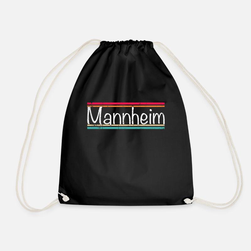Mannheim - Turnbeutel - Schwarz