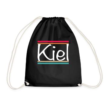 Kiel - Turnbeutel - Schwarz - Vorne