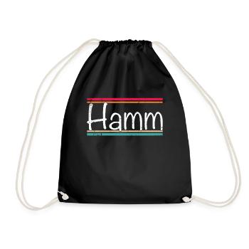 Hamm - Turnbeutel - Schwarz - Vorne