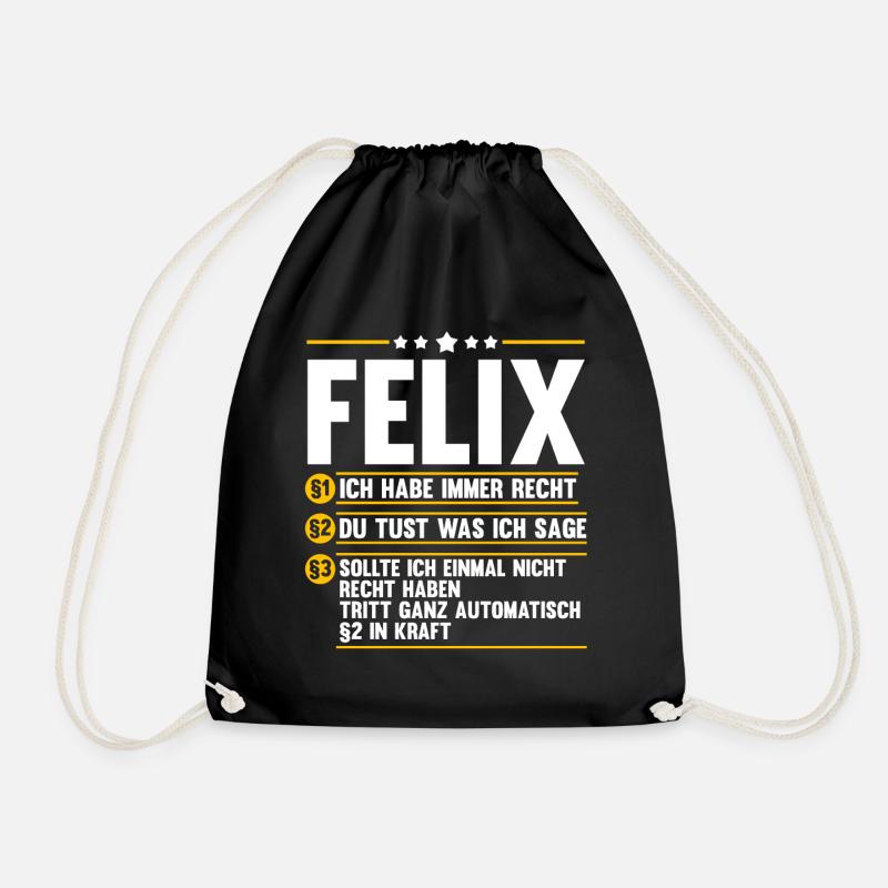 Felix - Turnbeutel - Schwarz