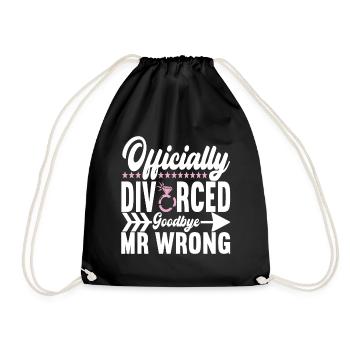 Divorce Divorced - Drawstring Bag - black - Front