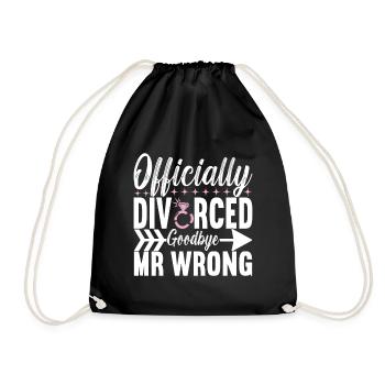 Divorce Divorced - Drawstring Bag - black - Front