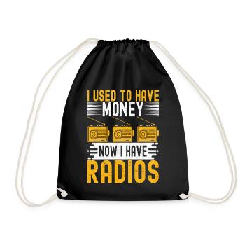 Ham Radio Ham Radio Operator - Drawstring Bag - black - Front