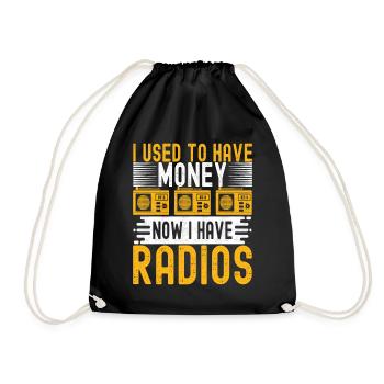 Ham Radio Ham Radio Operator - Drawstring Bag - black - Front