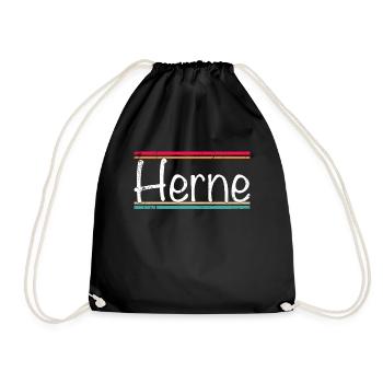 Herne - Drawstring Bag - black - Front