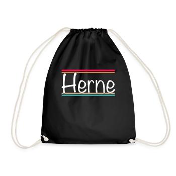 Herne - Drawstring Bag - black - Front