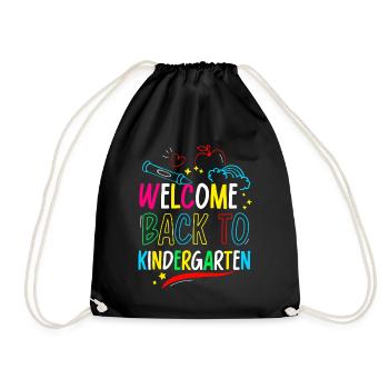 Bienvenue à la maternelle Sweet Children Humour - Sac de sport léger - noir - Devant
