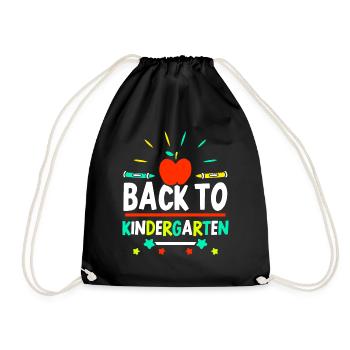 Retour à la maternelle Proverbes Enfants Humour doux - Sac de sport léger - noir - Devant