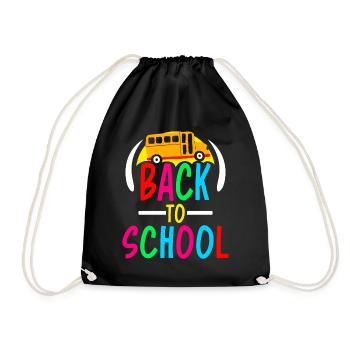 Back to School Back to School Back to School Teachers - Drawstring Bag - black - Front