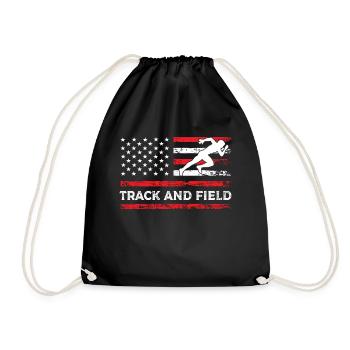 Athlétisme Drapeau sportif américain - Sac de sport léger - noir - Devant