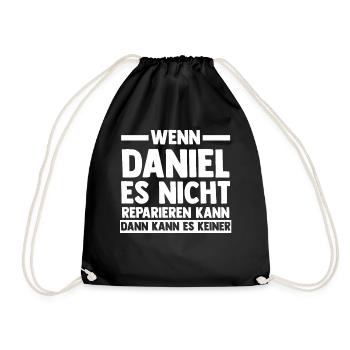 Daniel - Turnbeutel - Schwarz - Vorne