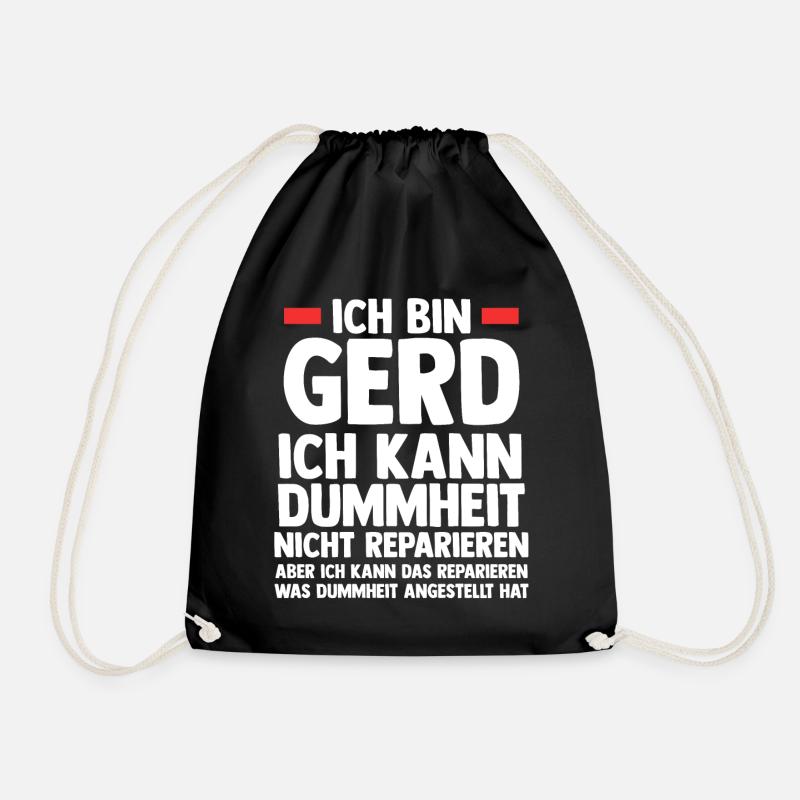 Gerd - Turnbeutel - Schwarz