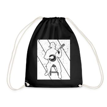 Banjo Banjo joueur Banjoïste - Sac de sport léger - noir - Devant